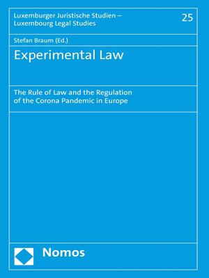 cover image of Experimental Law